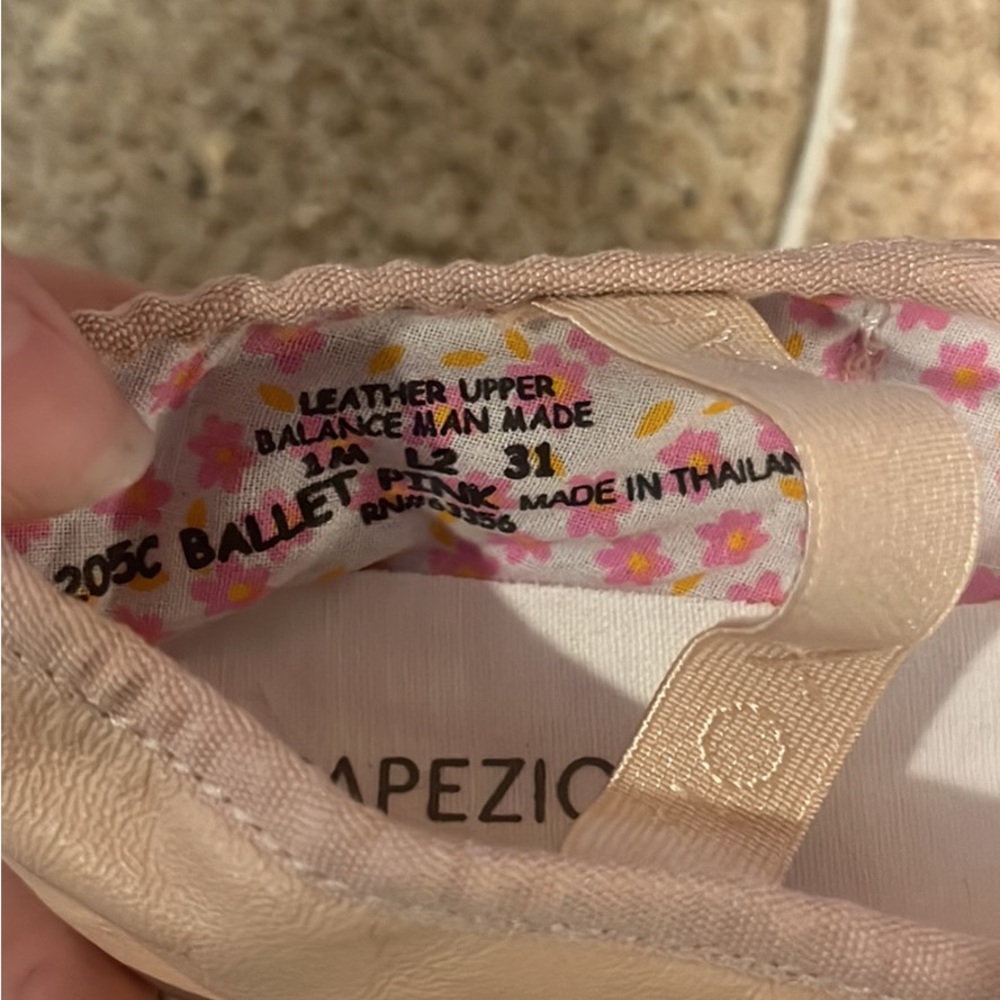 Capezio ballet shoes, size 1